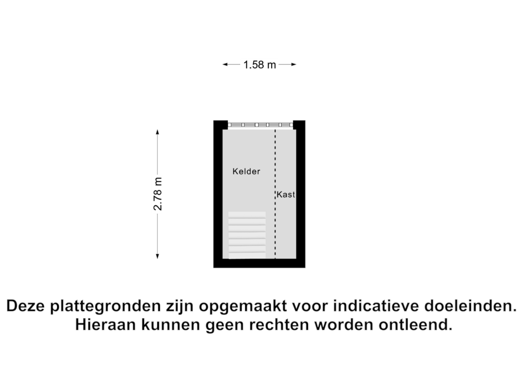 Bekijk plattegrond van Kelder van Bosscherweg 2