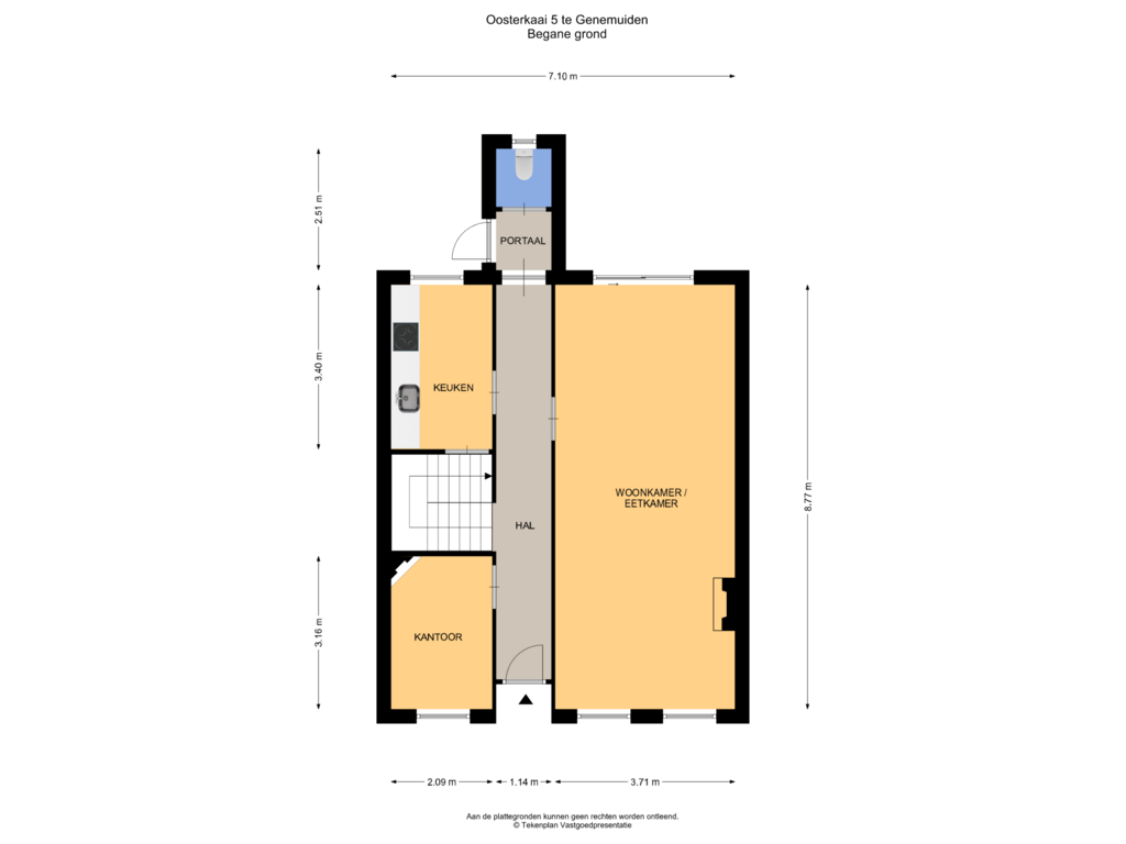 View floorplan of Begane grond of Oosterkaai 5