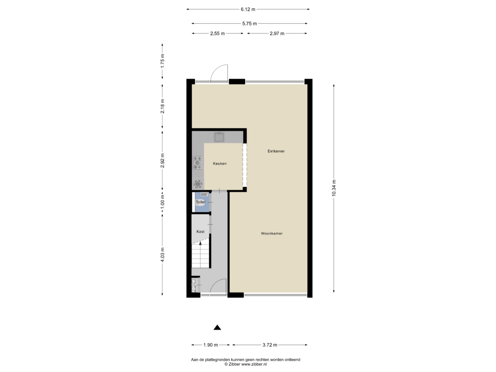 Bekijk plattegrond van Begane Grond van Jasmijnstraat 39