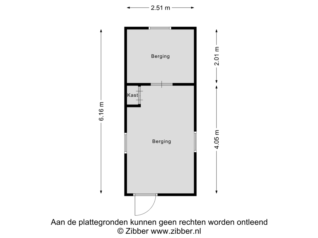 Bekijk plattegrond van Berging van Pastorieweg 3