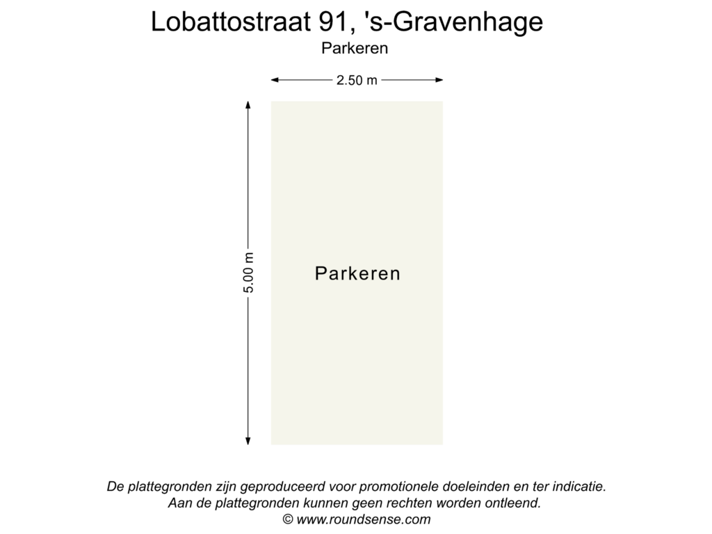 Bekijk plattegrond van Parkeren van Lobattostraat 91