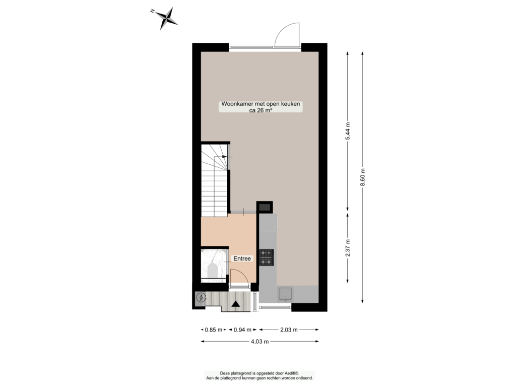 View floorplan of Begane grond of Wederikweg 5