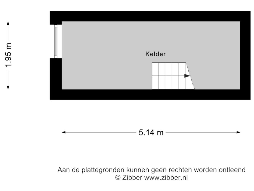 Bekijk plattegrond van Kelder van Ideweersterweg 12