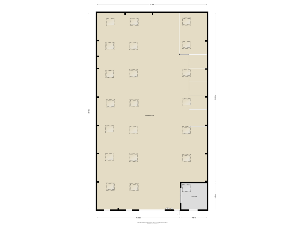 Bekijk plattegrond van Bedrijfsruimte van Ideweersterweg 12