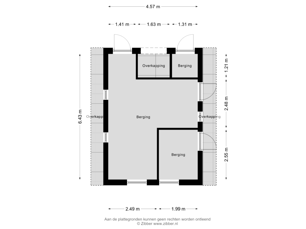 Bekijk plattegrond van Berging van Ideweersterweg 12