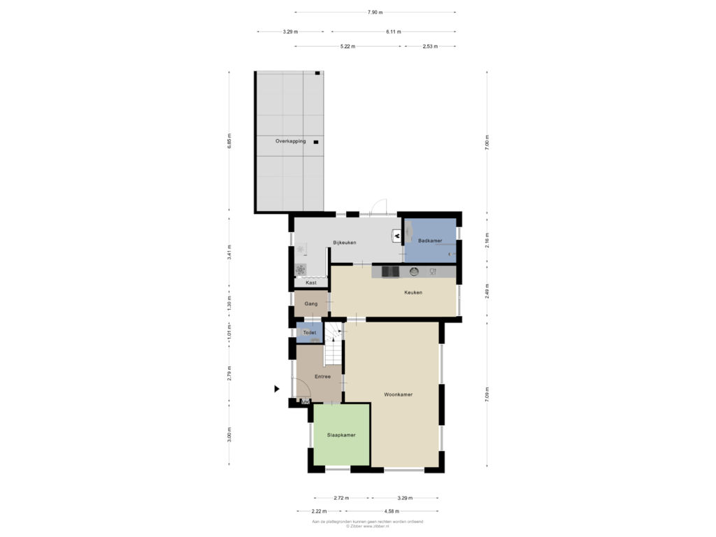 Bekijk plattegrond van Begane grond van Stelterweg 16