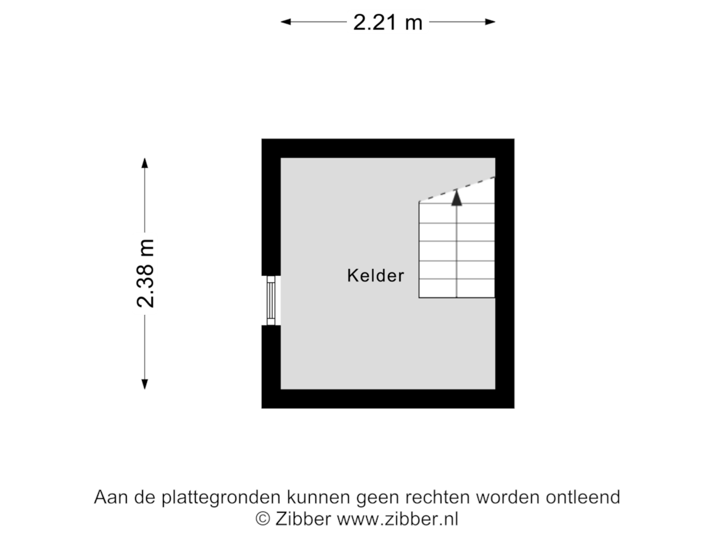 Bekijk plattegrond van Kelder van Stelterweg 16