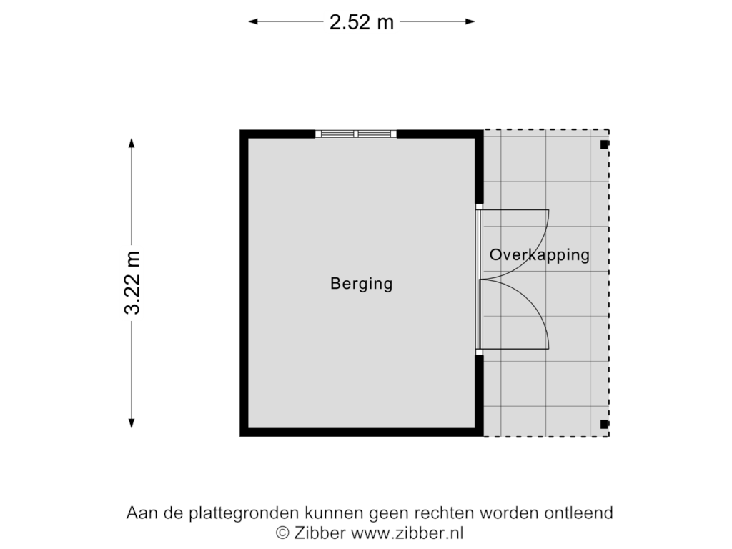 Bekijk plattegrond van Berging van Stelterweg 16