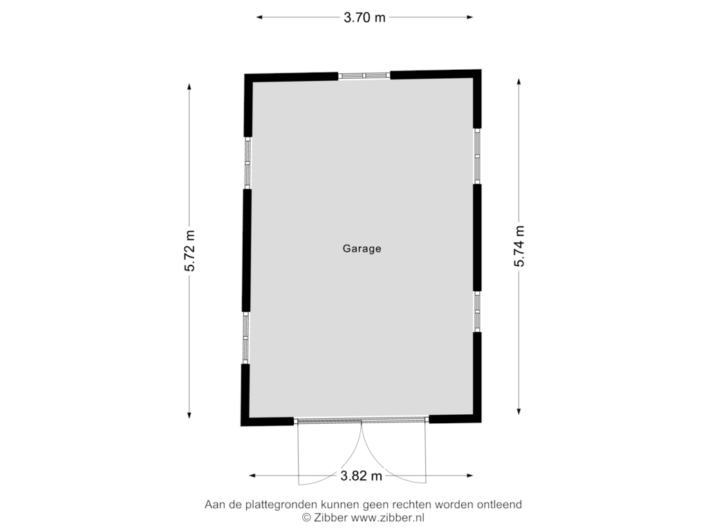 Bekijk plattegrond van Garage van Stelterweg 16