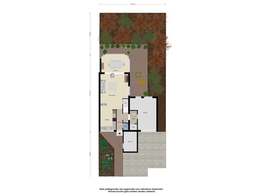 View floorplan of Begane Grond_Tuin of Geerstuk 38