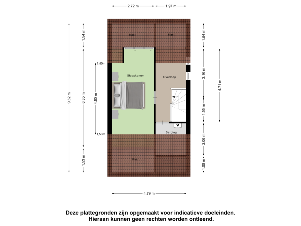 View floorplan of Tweede Verdieping of Geerstuk 38