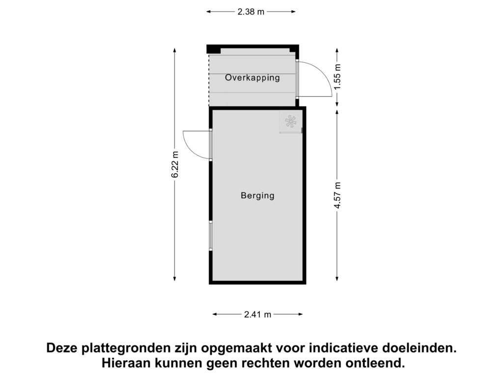 Bekijk plattegrond van Berging van Dolfijnlaan 102