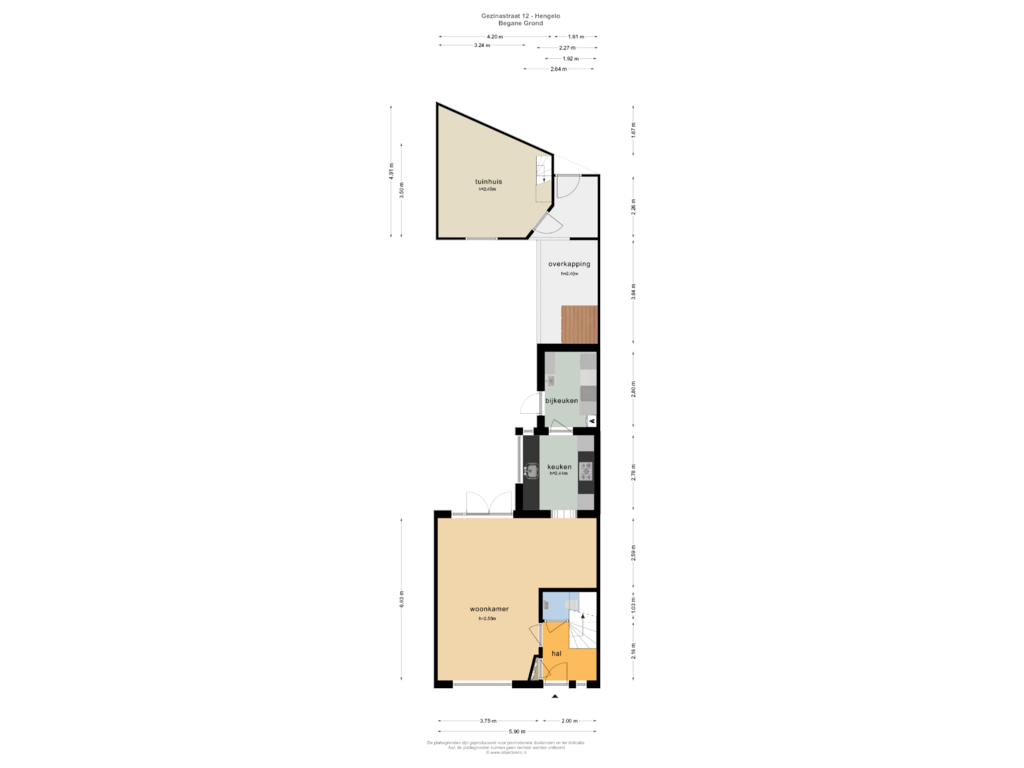 Bekijk plattegrond van BEGANE GROND van Gezinastraat 12