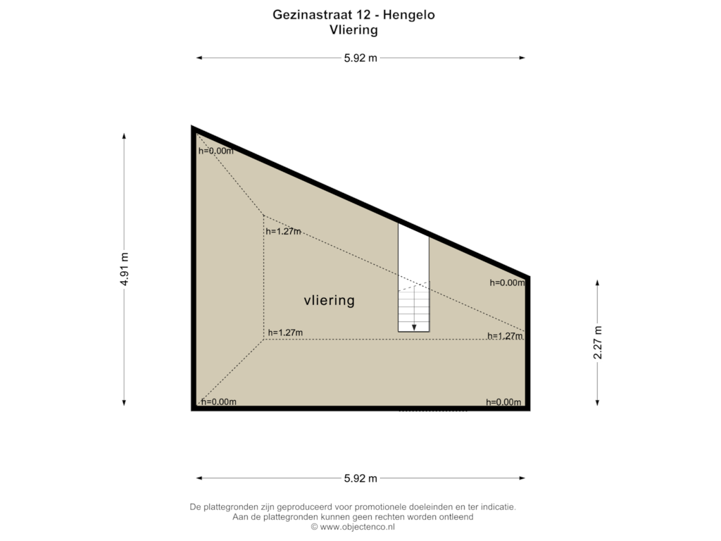 Bekijk plattegrond van VLIERING van Gezinastraat 12