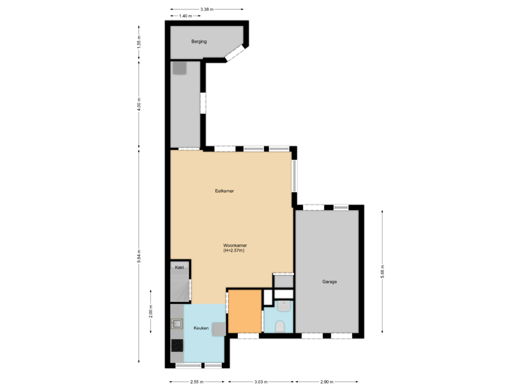 View floorplan of Begane grond of Steenuil 17