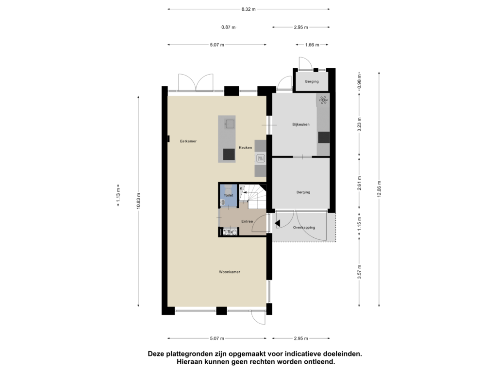 Bekijk plattegrond van Begane Grond van de Lage Geer 2