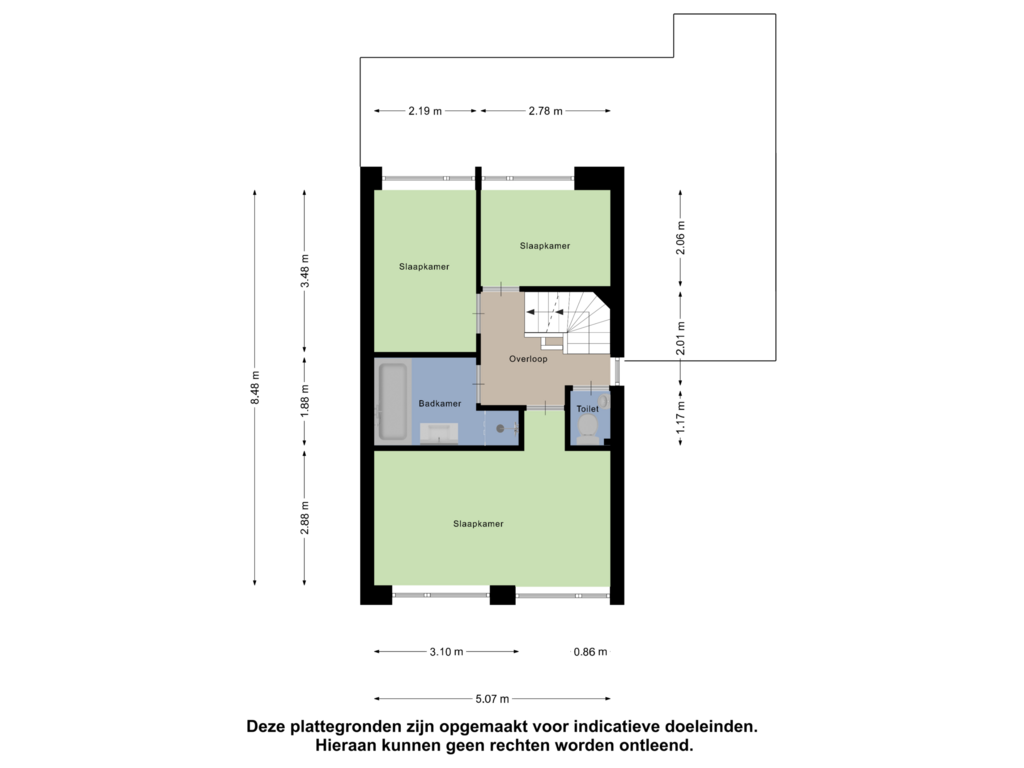 Bekijk plattegrond van Eerste verdieping van de Lage Geer 2