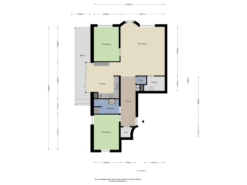 Bekijk plattegrond van Appartement van Corbulokade 43