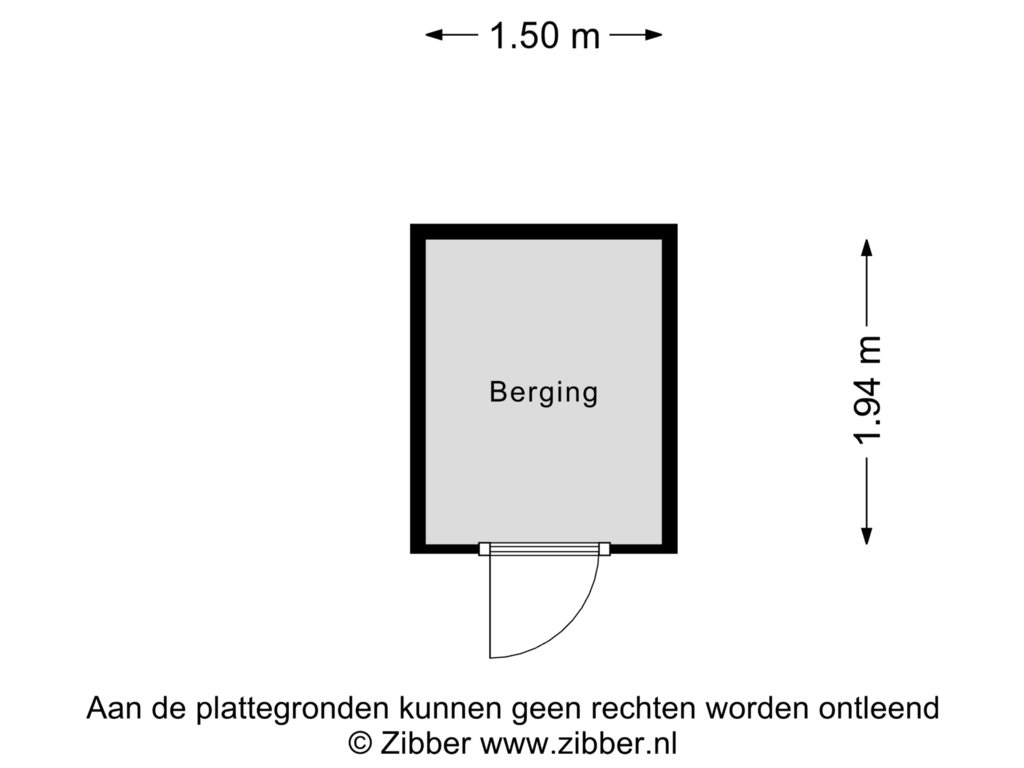 Bekijk plattegrond van Berging van Corbulokade 43