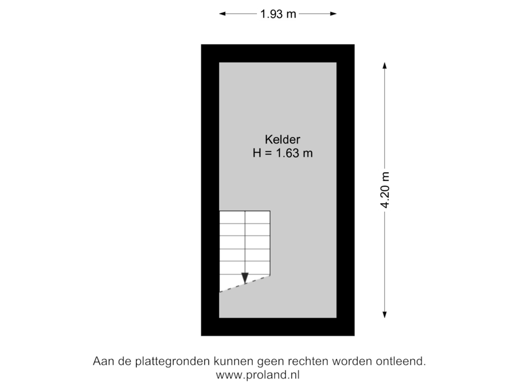 Bekijk plattegrond van Kelder van Eikenlaan 64