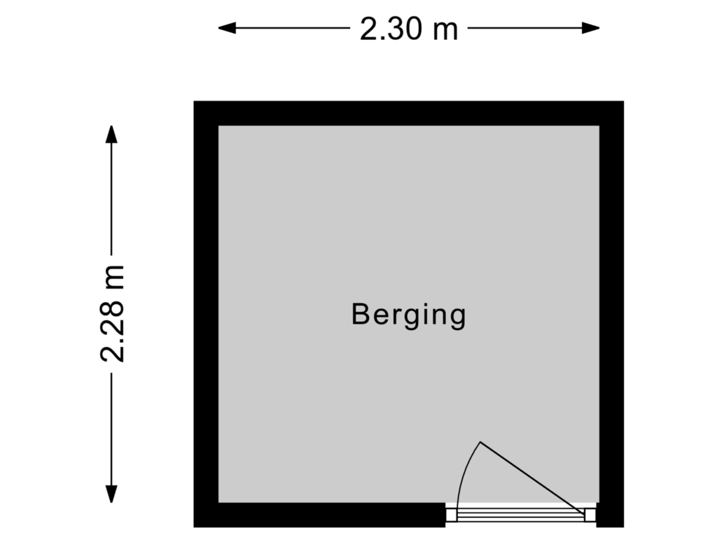 View floorplan of Berging of Piratenweg 34