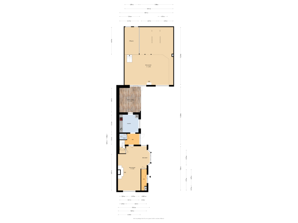 Bekijk plattegrond van Begane grond van Antonlaan 27