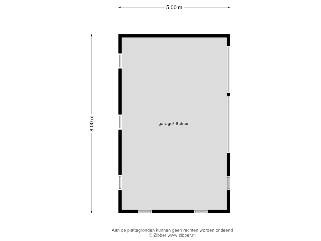 Bekijk plattegrond van Garage van Bovenweg 30