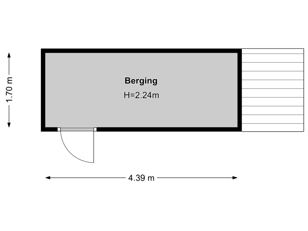 Bekijk plattegrond van Berging van Rietgors 1-8