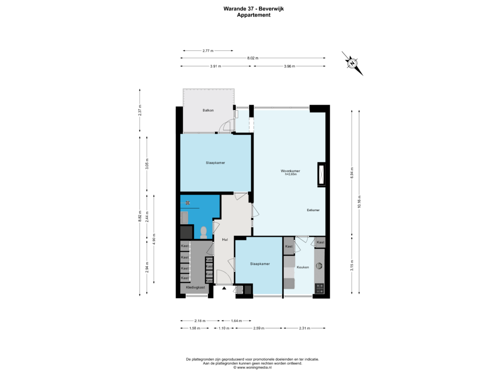 Bekijk plattegrond van Appartement van Warande 37