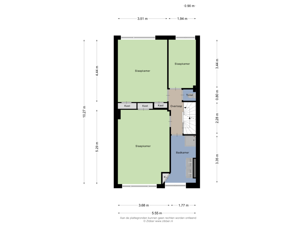 Bekijk plattegrond van Eerste Verdieping van Leeuwerikstraat 53