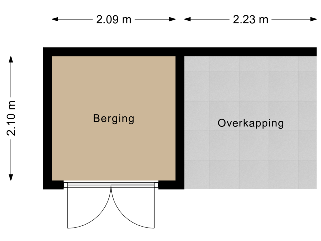 Bekijk plattegrond van Berging van De Goorns 8