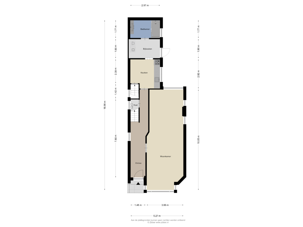 View floorplan of Begane Grond of Kerkstraat 21