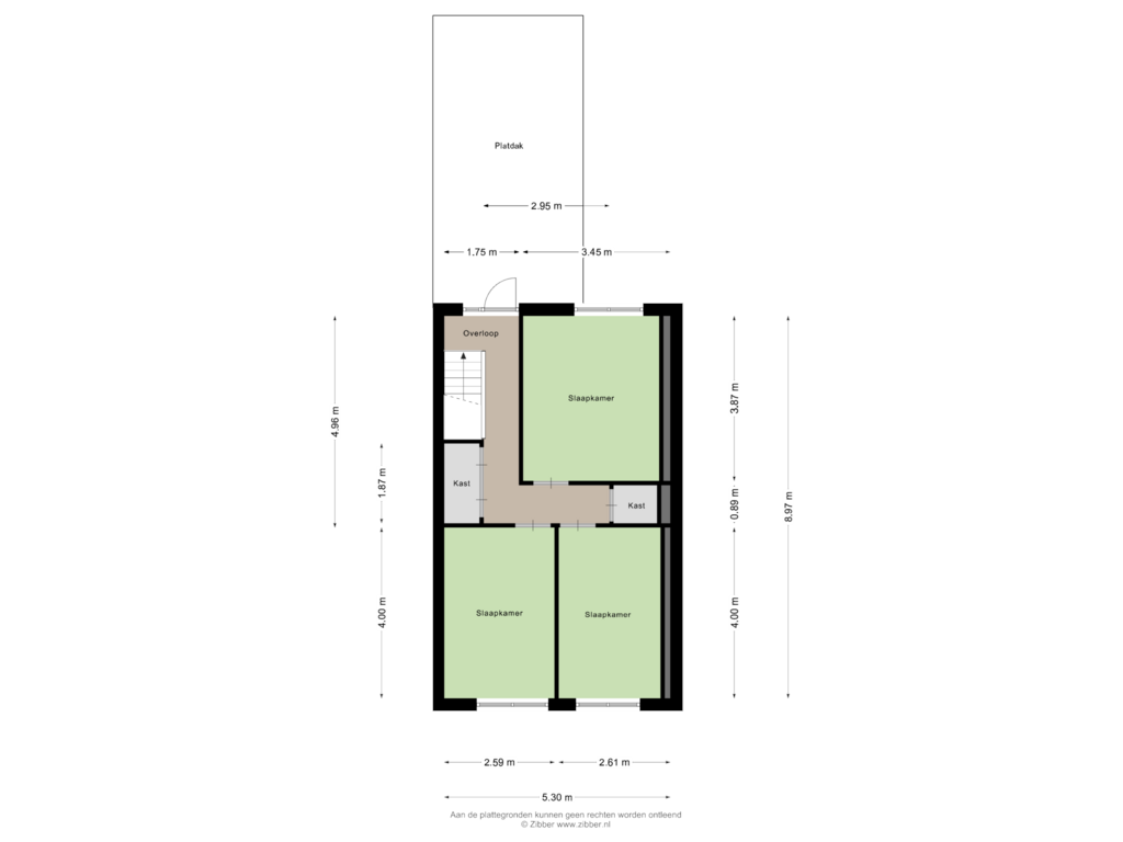 View floorplan of Eerste Verdieping of Kerkstraat 21