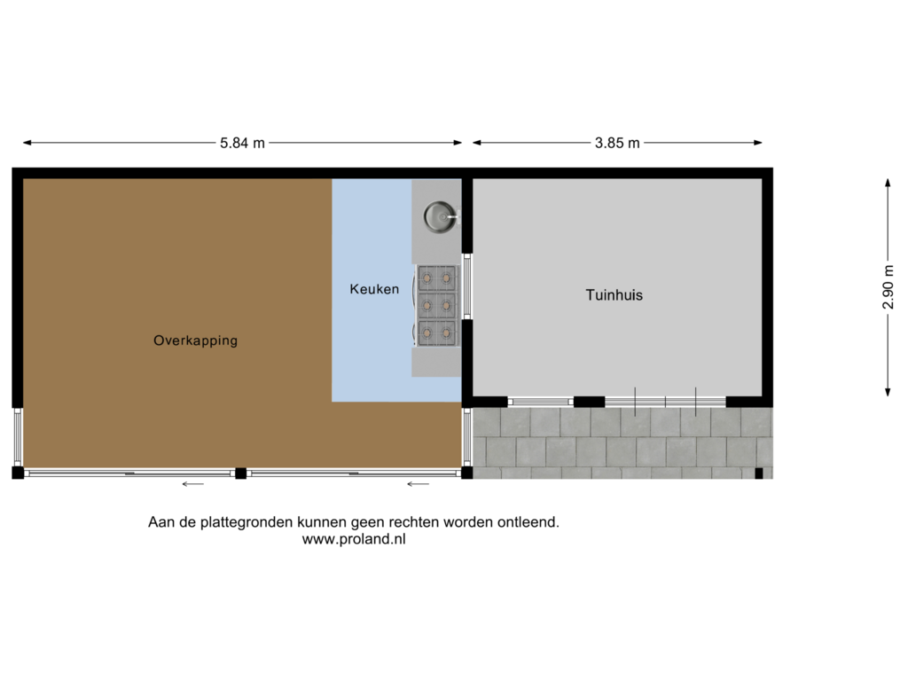 Bekijk plattegrond van Tuinhuis van De Esken 5