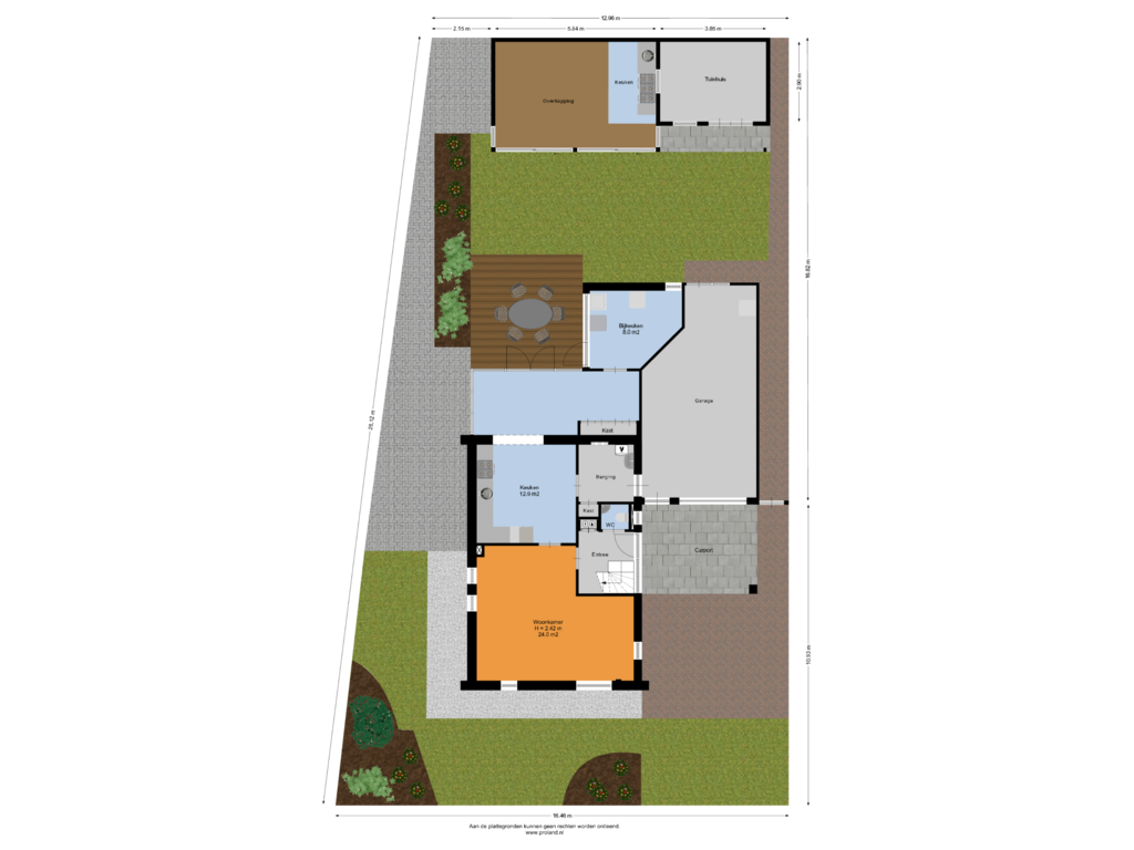 Bekijk plattegrond van Begane Grond Met Kavel van De Esken 5