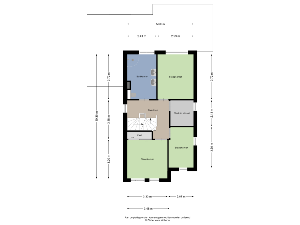 Bekijk plattegrond van Eerste Verdieping van Alverstraat 7