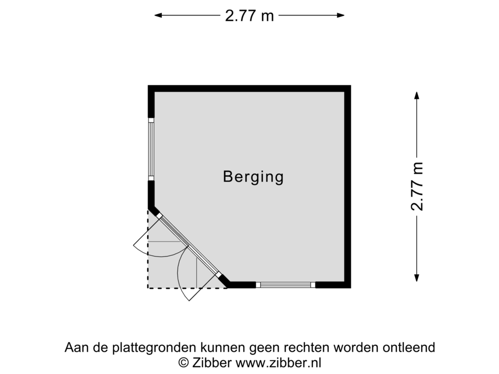 Bekijk plattegrond van Berging van Alverstraat 7