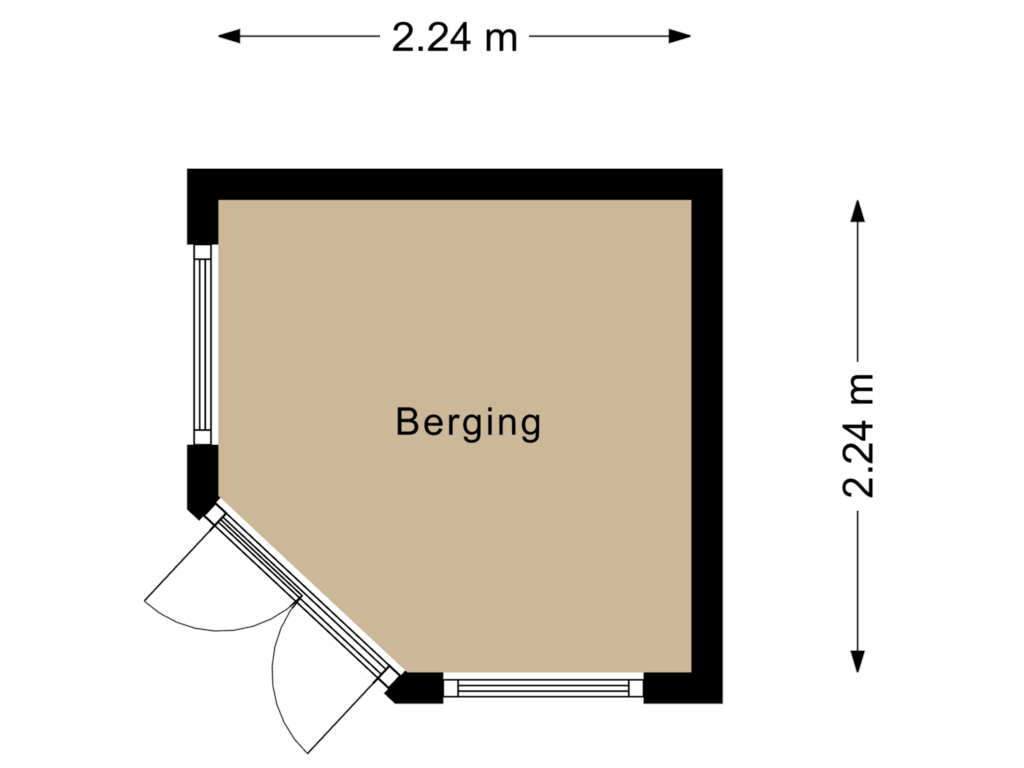 Bekijk plattegrond van Berging van Frieseweid 19