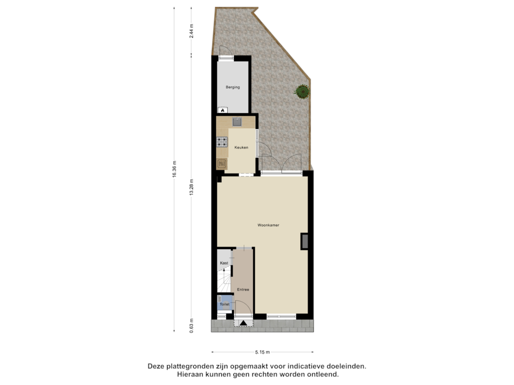 Bekijk plattegrond van Begane Grond - Tuin van Byzantiumstraat 69