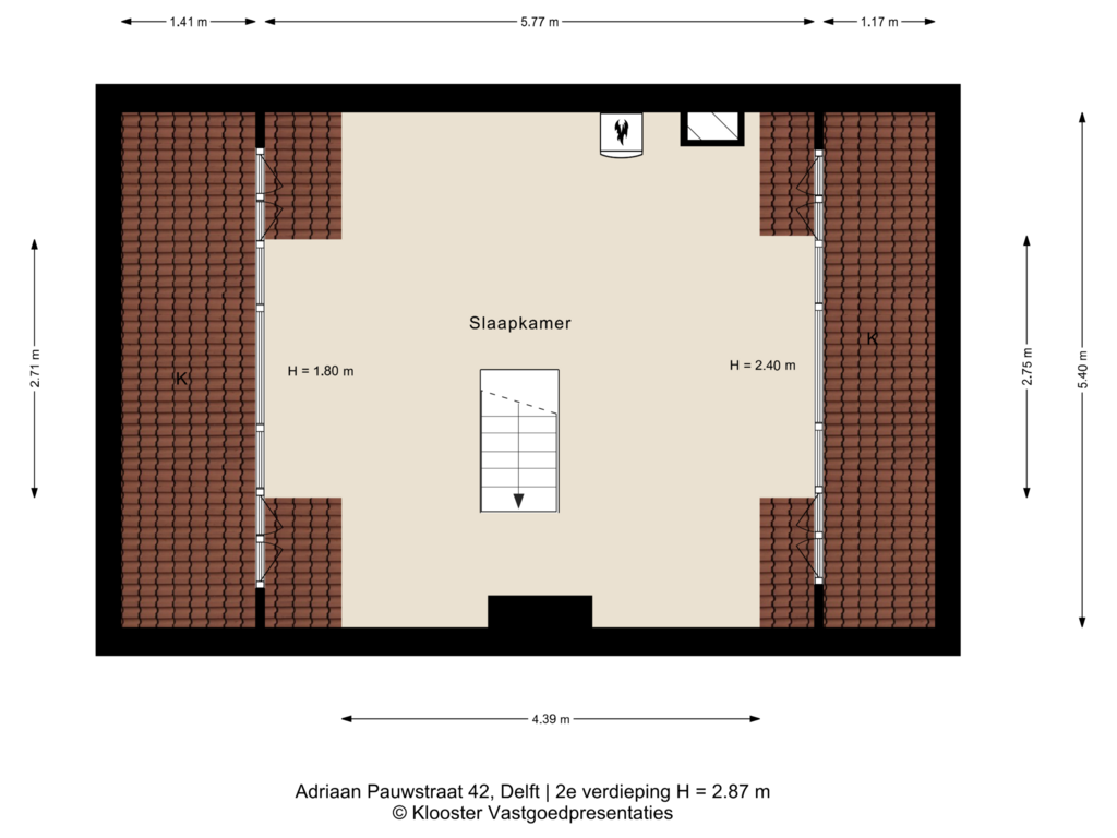 Bekijk plattegrond van 2e verdieping van Adriaan Pauwstraat 42