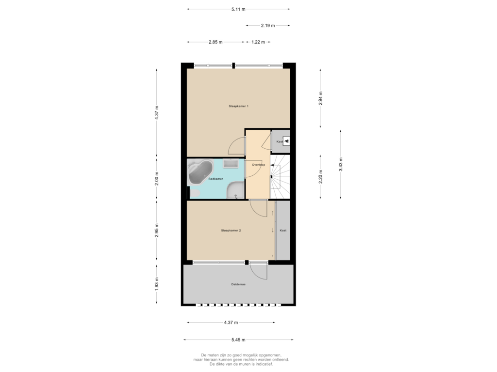 View floorplan of Verdieping of Cortgene 49-A