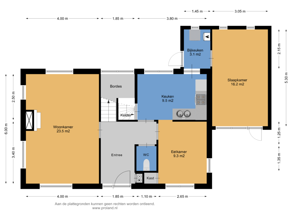 Bekijk plattegrond van Begane Grond van Petersteeg 1