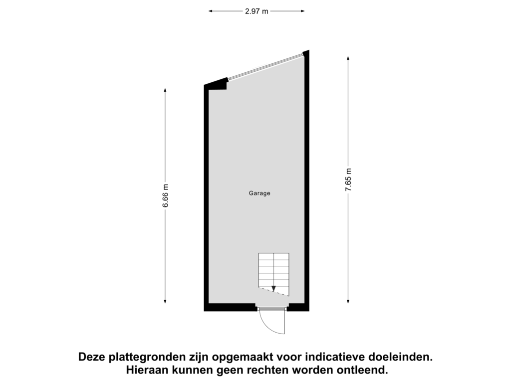 View floorplan of Garage of Herenstraat 41-A