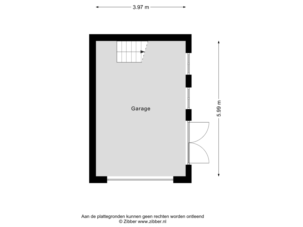 View floorplan of Garage of Oosterdiep OZ 52