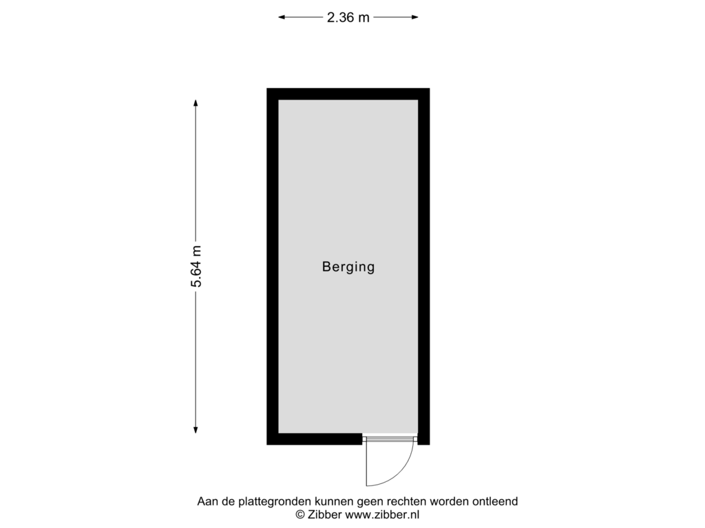 View floorplan of Berging of Oosterdiep OZ 52