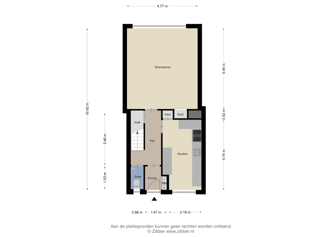 Bekijk plattegrond van Begane Grond van Kruidenhof 42