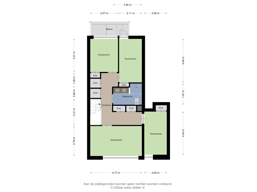 Bekijk plattegrond van Eerste Verdieping van Kruidenhof 42