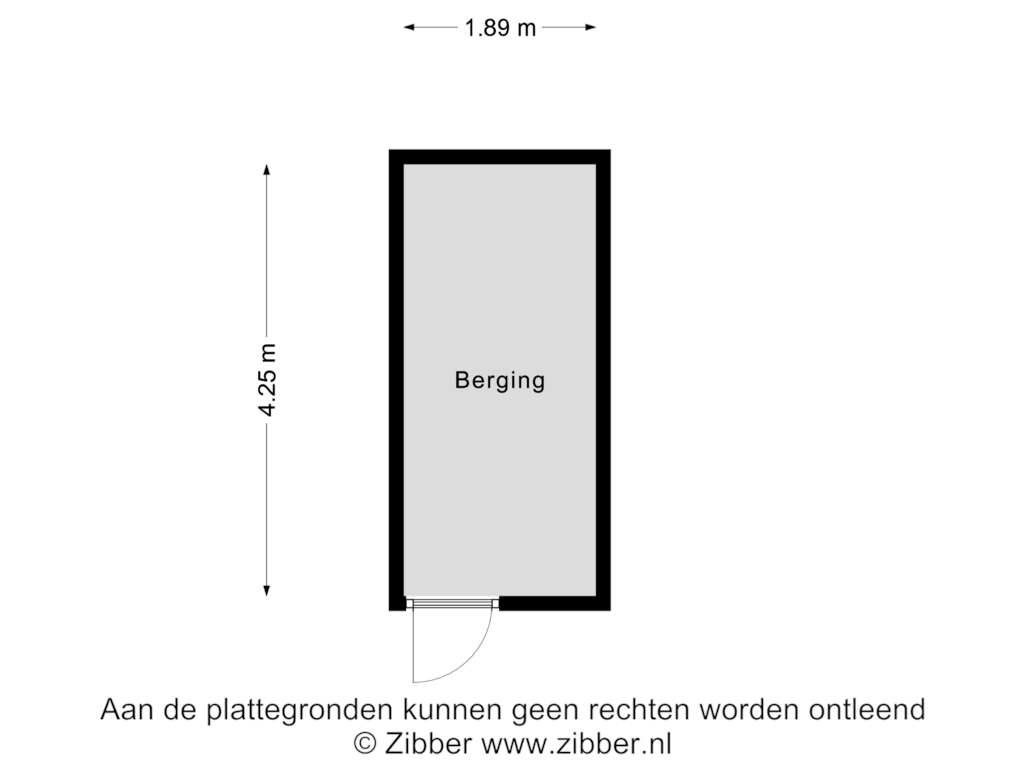 Bekijk plattegrond van Berging van Kruidenhof 42