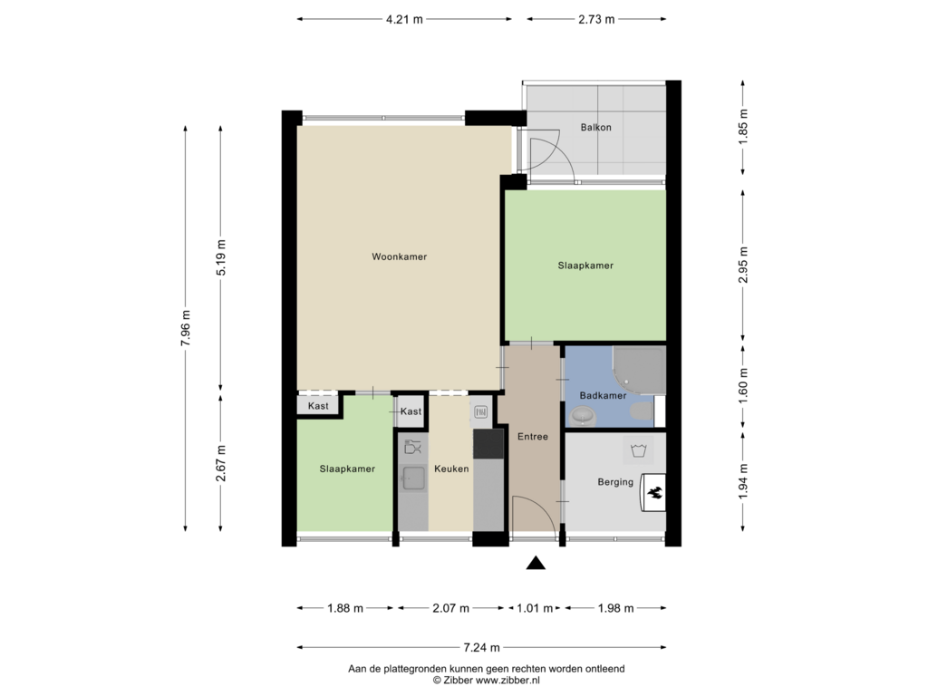 Bekijk plattegrond van Appartement van Klaverhoek 17