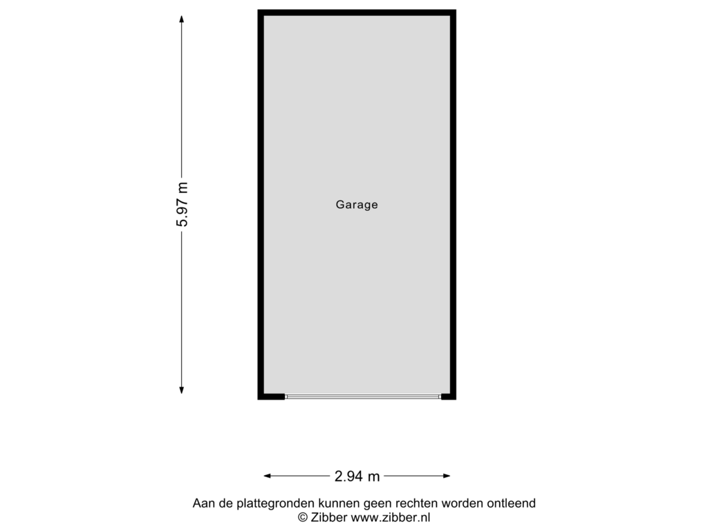 Bekijk plattegrond van Garage van Klaverhoek 17